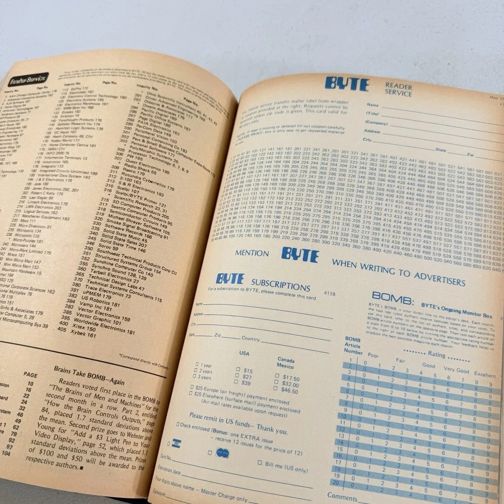 Byte Magazine The Small Systems Journal Bound Set Volume III 3 January-June 1978